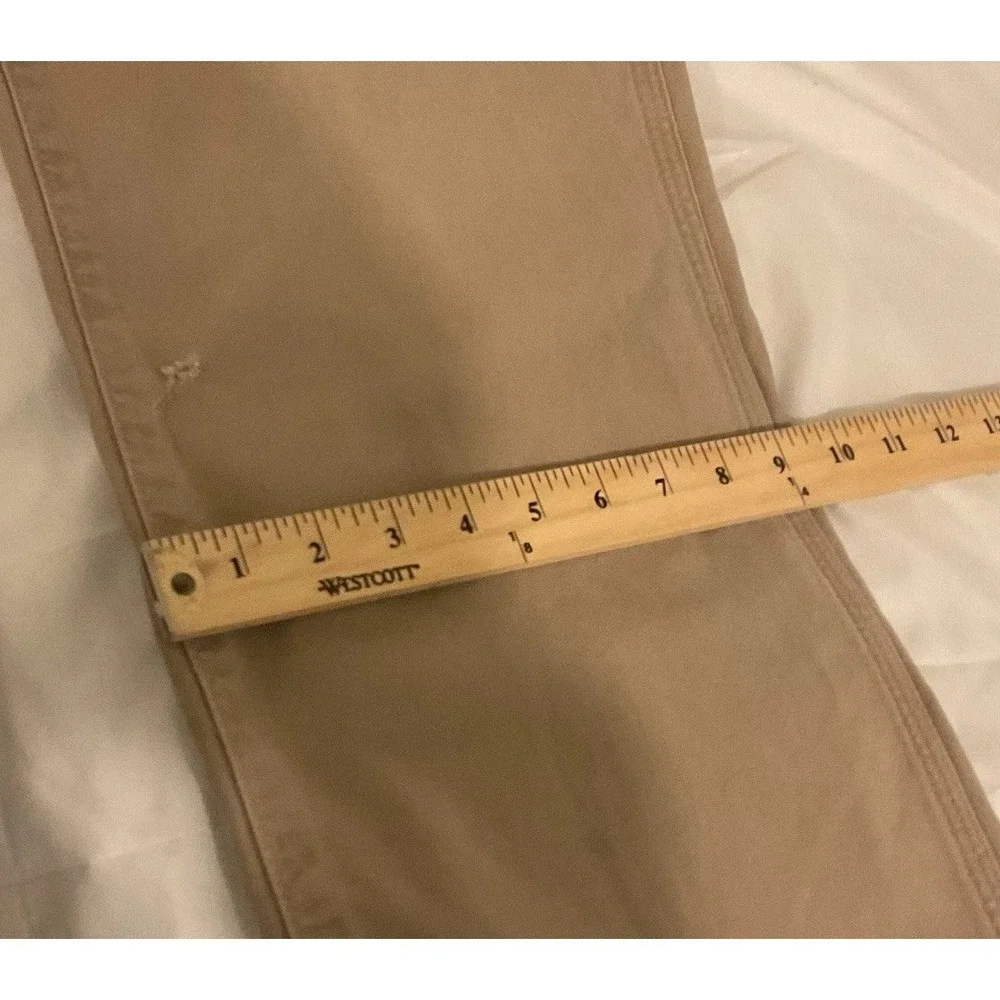 Carhartt Men's Dark Tan Khaki Carpenter Pants, Size 38 X 32 Relaxed Fit - Picture 10 of 11